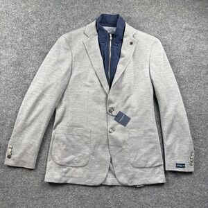 Peter Millar Blazer Mens 44 Long Gray Collection Wool Sport Coat Soft‎ $1298